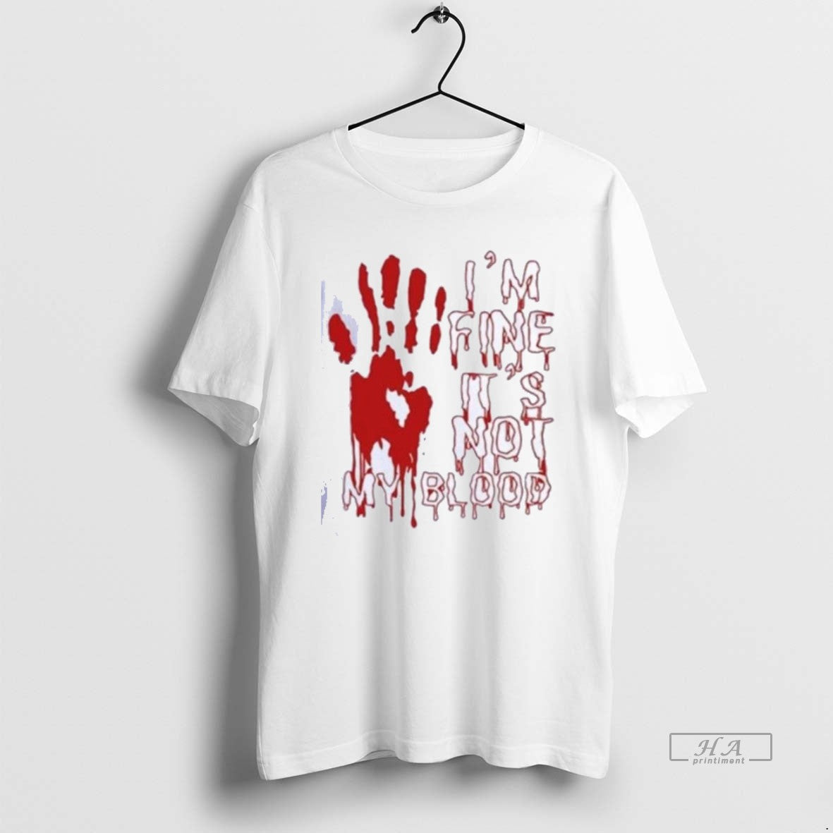 Official Im Fine Not My Blood Halloween 2025 Shirts T-Shirts, Hoodie, Sweatshirt - T-Shirt, Sweatshirt, Hoodie