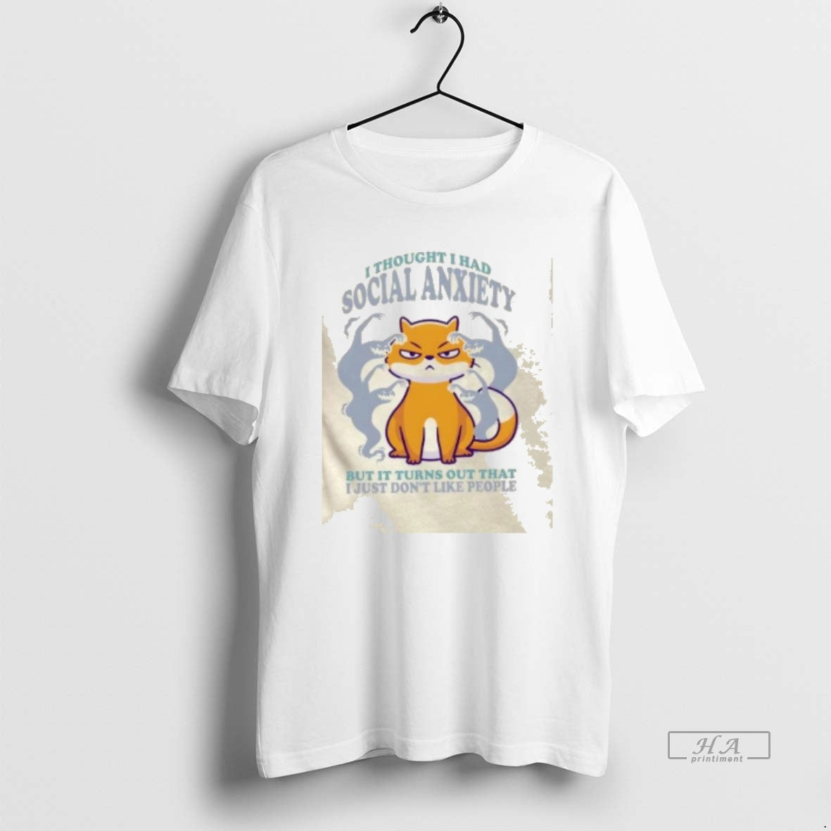 Official Introvert Humor Cat Ghosts I Thought I Had Social Anxiety Cat T-Shirts, Hoodie, Sweatshirt - T-Shirt, Sweatshirt, Hoodie