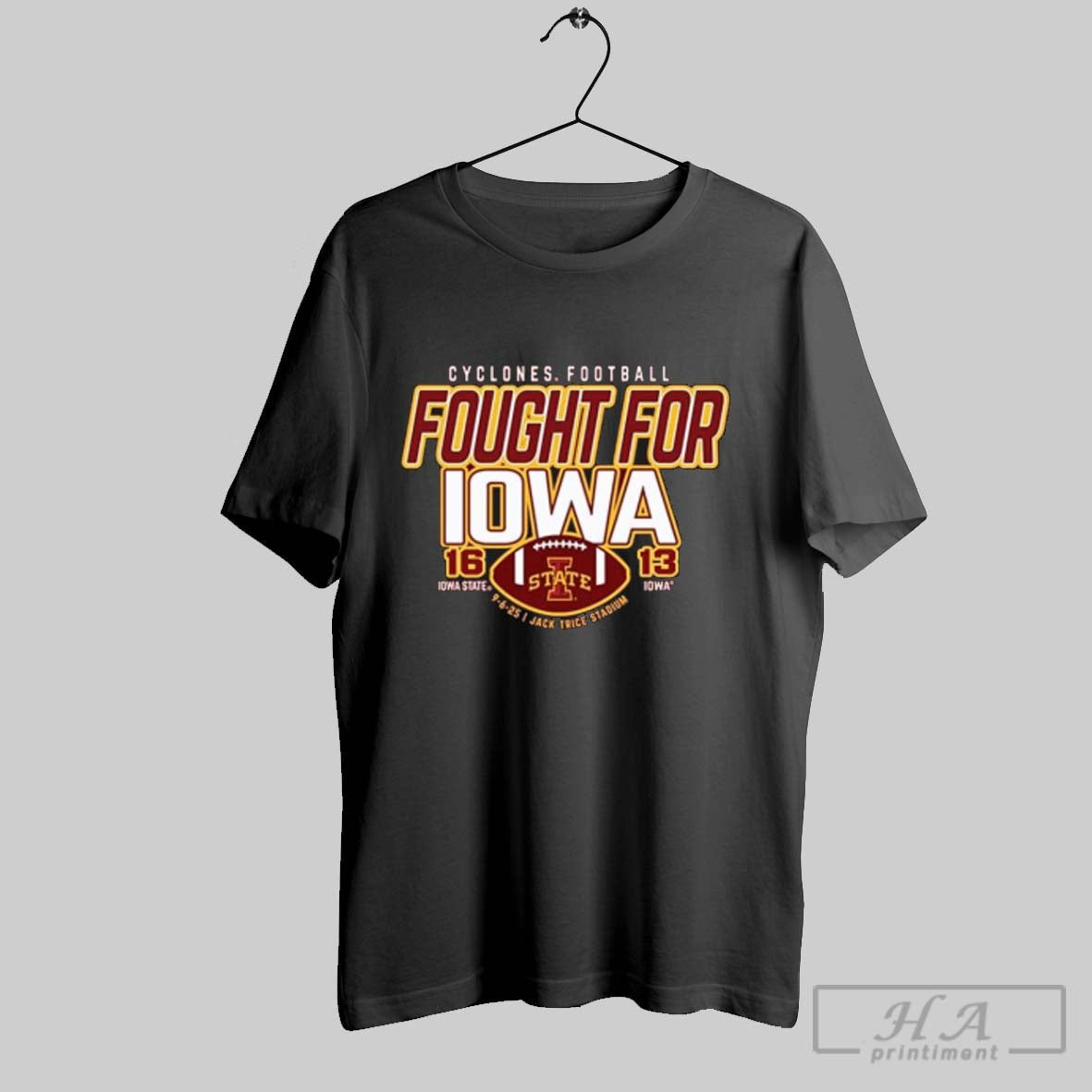 Official Iowa State Cyclones Football Fought Iowa 16 13 Score T-Shirts, Hoodie, Sweatshirt - T-Shirt, Sweatshirt, Hoodie