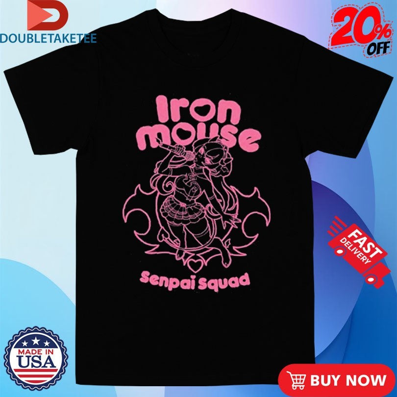 Ironmouse x Senpai Squad Shirts Unisex T-shirt, Sweatshirt, Hoodie, Long Sleeve Tee - T-Shirt, Sweatshirt, Hoodie