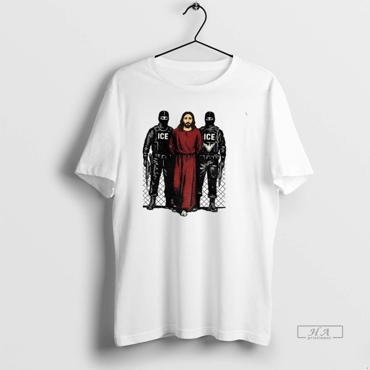 Official Jesus Arrested Ice Anti Ice Political Christian Protest T-Shirts, Hoodie, Sweatshirt - T-Shirt, Sweatshirt, Hoodie