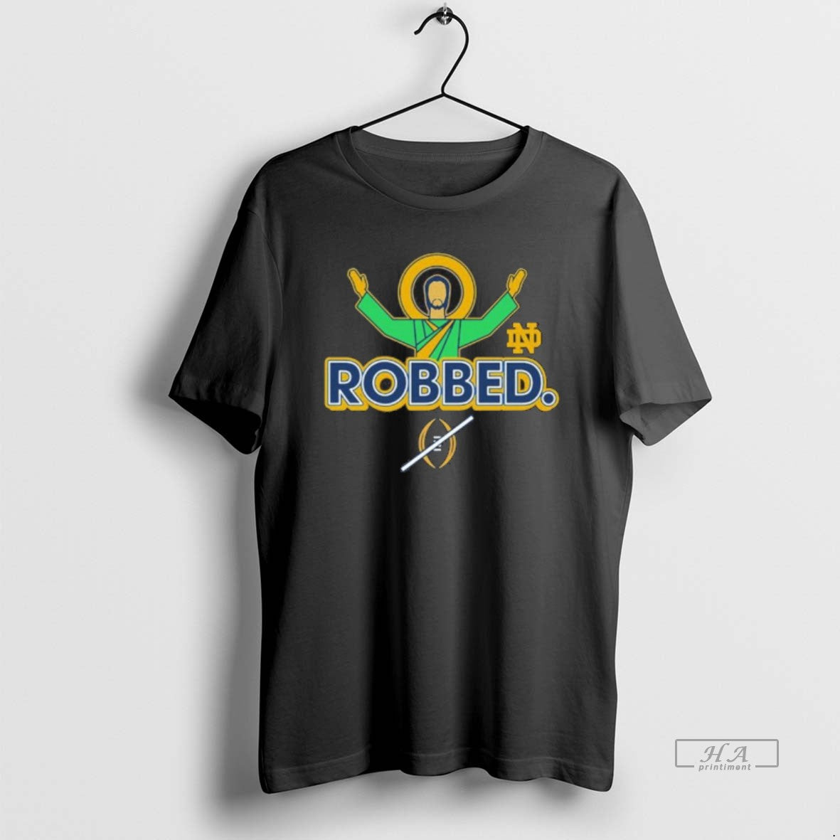 Official Jesus Robbed Notre Dame Football Cfp 2025 T-Shirts, Hoodie, Sweatshirt - T-Shirt, Sweatshirt, Hoodie