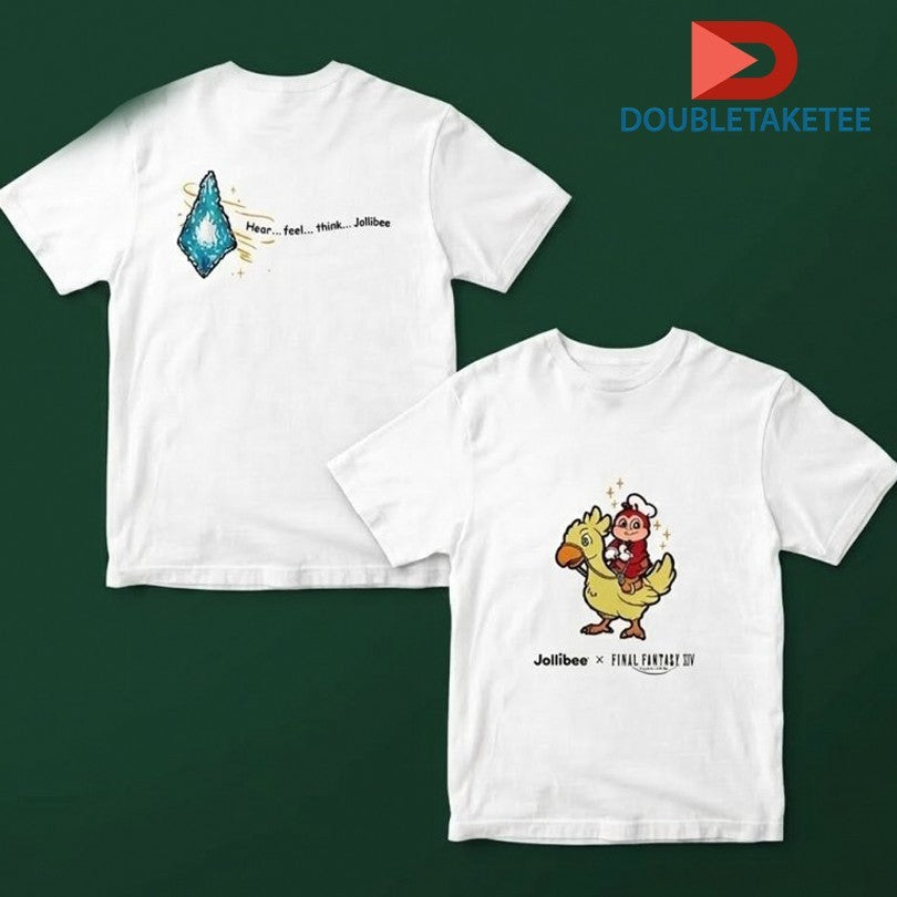 Jollibee Final Fantasy XIV Hear Feel Think Chocobo T-shirts Unisex T-shirt, Sweatshirt, Hoodie, Long Sleeve Tee - T-Shirt, Sweatshirt, Hoodie