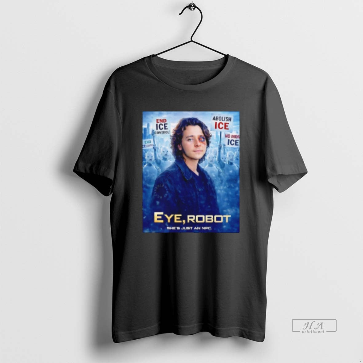 Official Kaden Rummler Eye Robot Shes Just Npc End Ice Control T-Shirts, Hoodie, Sweatshirt - T-Shirt, Sweatshirt, Hoodie