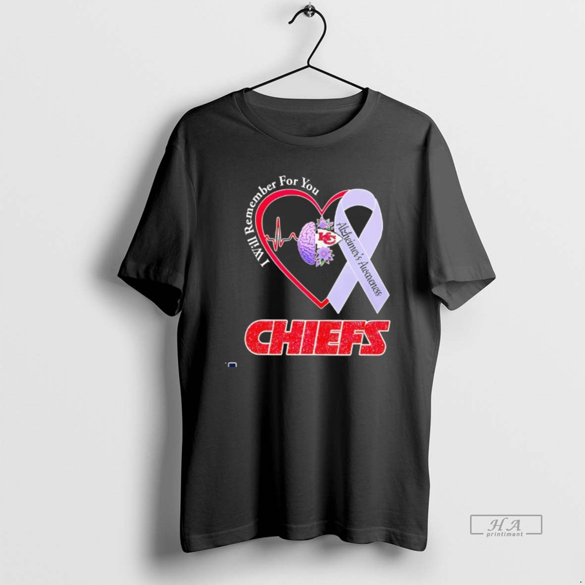 Official Kansas City Chiefs I Will Remember You Alzheimers Awareness T-Shirts, Hoodie, Sweatshirt - T-Shirt, Sweatshirt, Hoodie