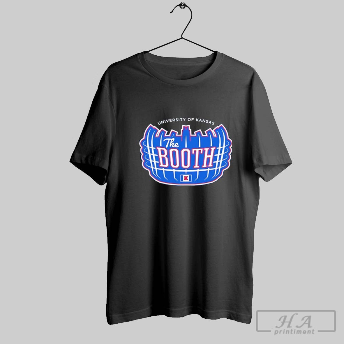 Official Kansas Jayhawks Football Booth Logo T-Shirts, Hoodie, Sweatshirt - T-Shirt, Sweatshirt, Hoodie