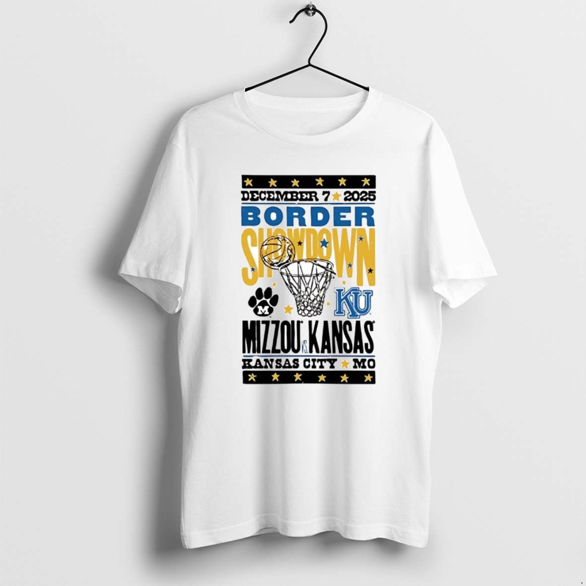 Official Kansas Jayhawks Missouri Tigers 2025 Border Showdown T-Shirts, Hoodie, Sweatshirt - T-Shirt, Sweatshirt, Hoodie