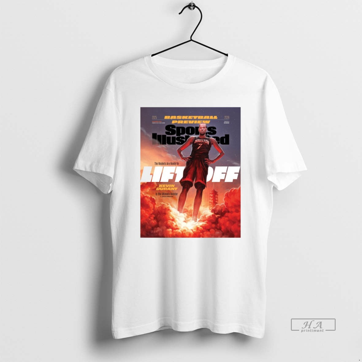 Official Kevin Durant Basketball Preview Sports Illustrated Rockets Are Ready Liftoff T-Shirts, Hoodie, Sweatshirt - T-Shirt, Sweatshirt, Hoodie