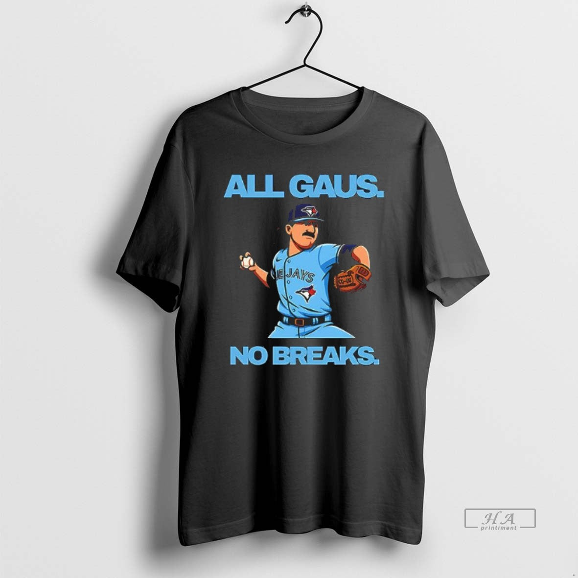Official Kevin Gausman All Gaus No Brakes Toronto Blue Jays Caricature T-Shirts, Hoodie, Sweatshirt - T-Shirt, Sweatshirt, Hoodie