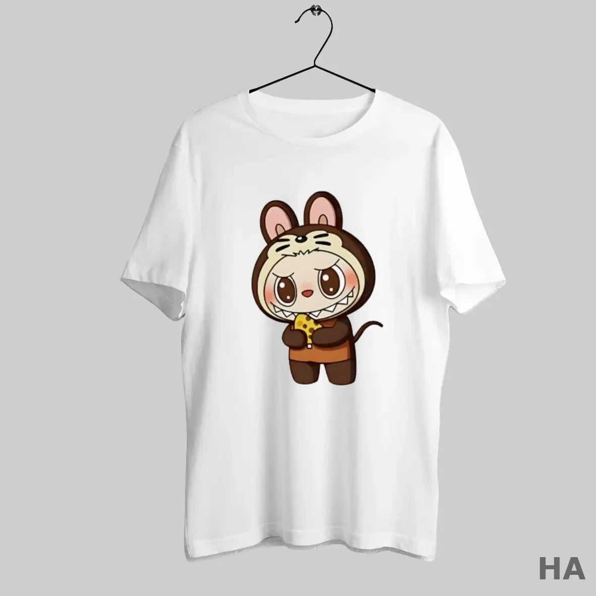 Official Labubu Wearing Rat Mouse Costume Holding Cheese Slice T-Shirts, Hoodie, Sweatshirt - T-Shirt, Sweatshirt, Hoodie