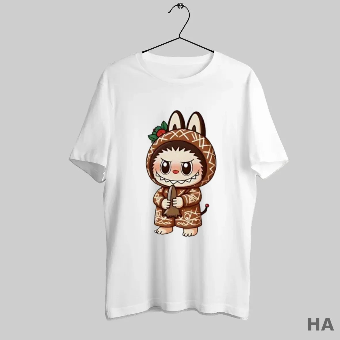 Official Labubu Wearing White Rabbit Costume Holding Baseball Bat T-Shirts, Hoodie, Sweatshirt - T-Shirt, Sweatshirt, Hoodie