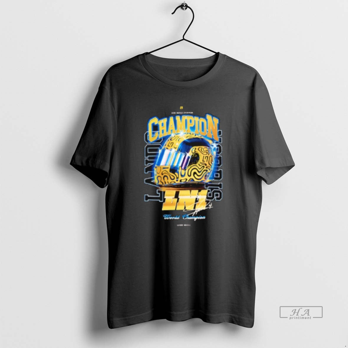 Official Lando Norris 2025 World Champion Signature Helmet T-Shirts, Hoodie, Sweatshirt - T-Shirt, Sweatshirt, Hoodie
