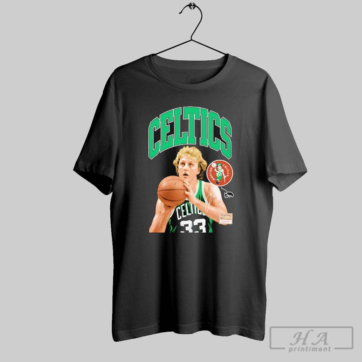Official Larry Bird Boston Celtics Mitchell Ness Hardwood Classics Player Arch Signature T-Shirts, Hoodie, Sweatshirt - T-Shirt, Sweatshirt, Hoodie