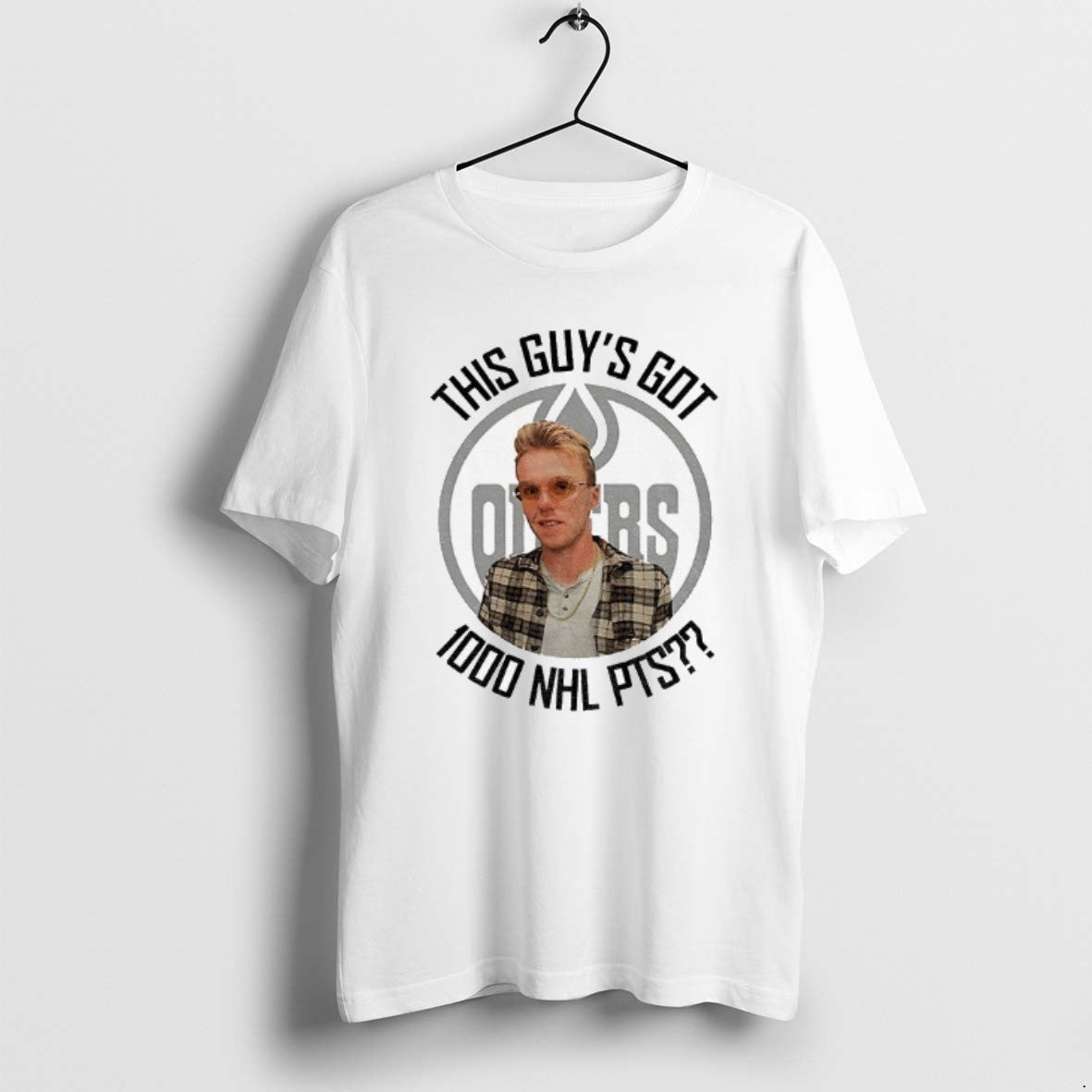 Official Leon Draisaitl Wearing Connor Mcdavid This Guys Got 1000 Nhl Points T-Shirts, Hoodie, Sweatshirt - T-Shirt, Sweatshirt, Hoodie