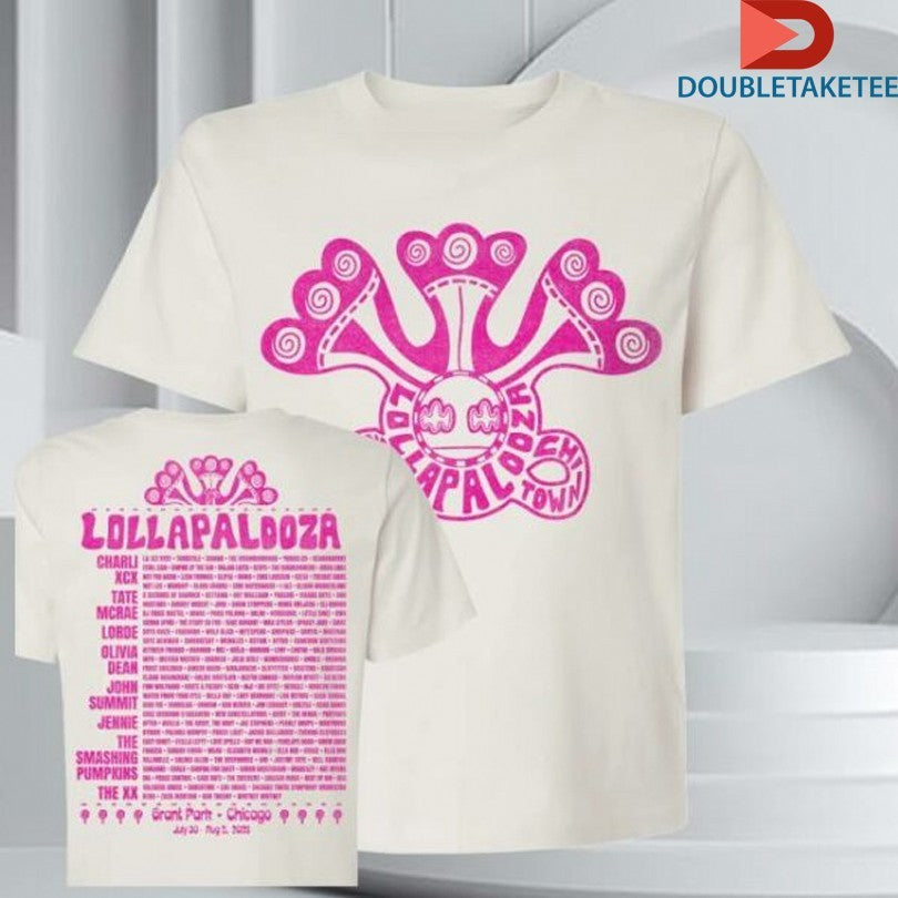 Lollapalooza Lolla Guide Lineup 2026 T-shirts Unisex T-shirt, Sweatshirt, Hoodie, Long Sleeve Tee - T-Shirt, Sweatshirt, Hoodie