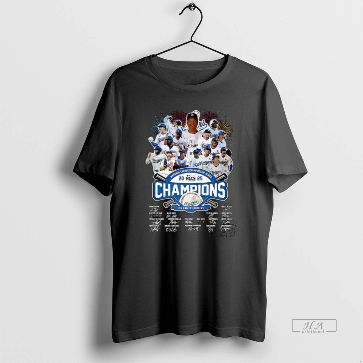 Official Los Angeles Dodgers National League Championship 2025 Nlcs Champions Signature T-Shirts, Hoodie, Sweatshirt - T-Shirt, Sweatshirt, Hoodie