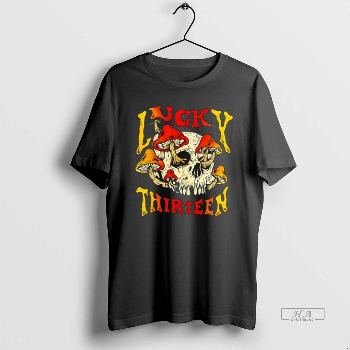Official Lucky Thirteen Skull Mushroom T-Shirts, Hoodie, Sweatshirt - T-Shirt, Sweatshirt, Hoodie