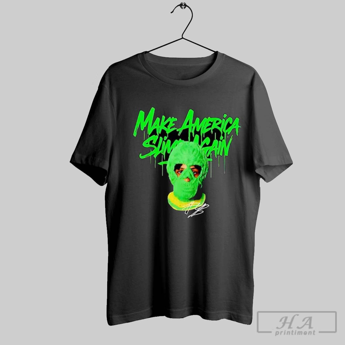 Official Make America Slime Again Rapper Mask T-Shirts, Hoodie, Sweatshirt - T-Shirt, Sweatshirt, Hoodie