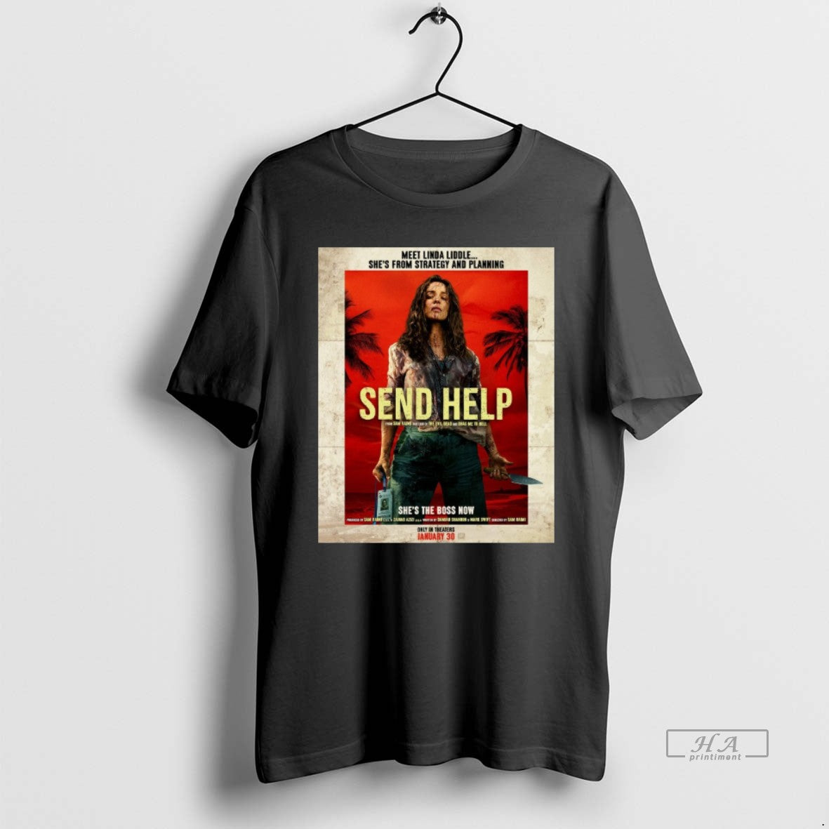 Official Meet Linda Liddle Shes Strategy Planning Send Help Only Theaters January T-Shirts, Hoodie, Sweatshirt - T-Shirt, Sweatshirt, Hoodie