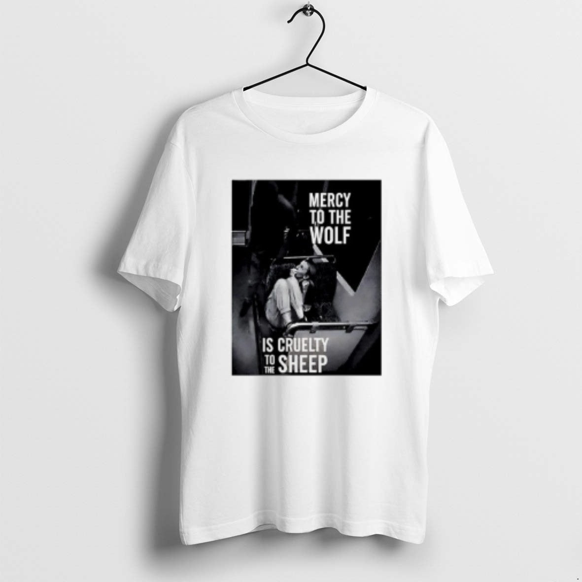 Official Mercy Wolf Is Cruelty Sheep Iryna Zarutska T-Shirts, Hoodie, Sweatshirt - T-Shirt, Sweatshirt, Hoodie