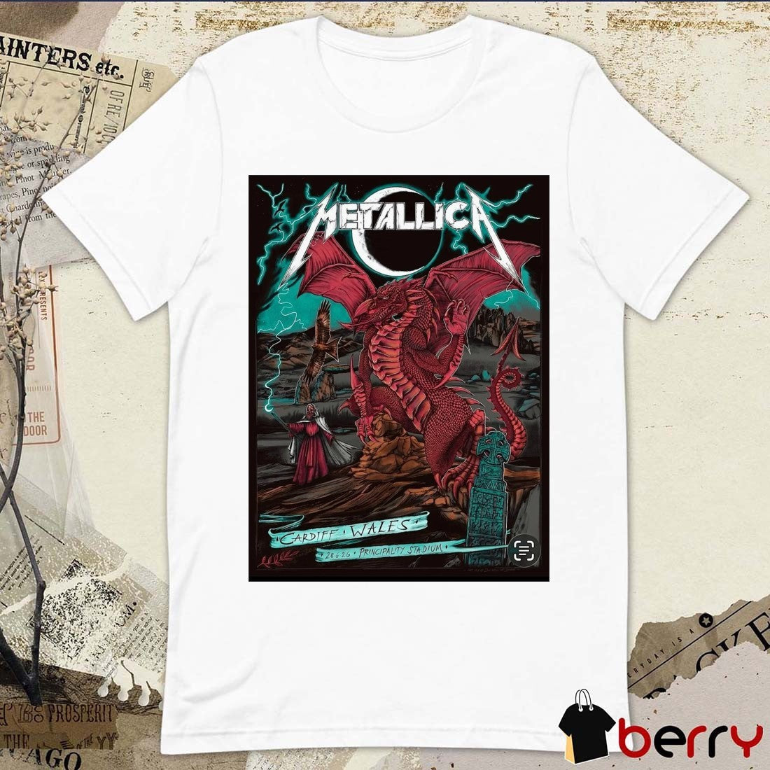 Metallica M72 World Tour Principality Stadium Cardiff, Wales June 28, 2026 Poster t-shirt Unisex T-shirt, Sweatshirt, Hoodie, Long Sleeve Tee - T-Shirt, Sweatshirt, Hoodie