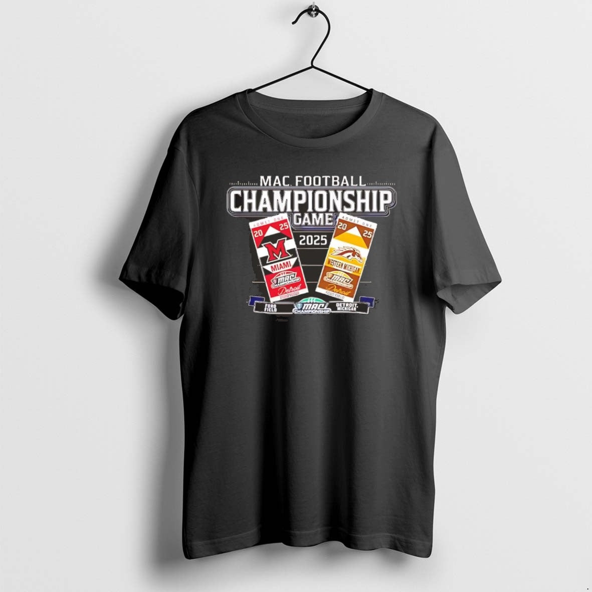 Official Miami Redhawks Vs Western Michigan Broncos 2025 Mac Championship Game Chriast T-Shirts, Hoodie, Sweatshirt - T-Shirt, Sweatshirt, Hoodie
