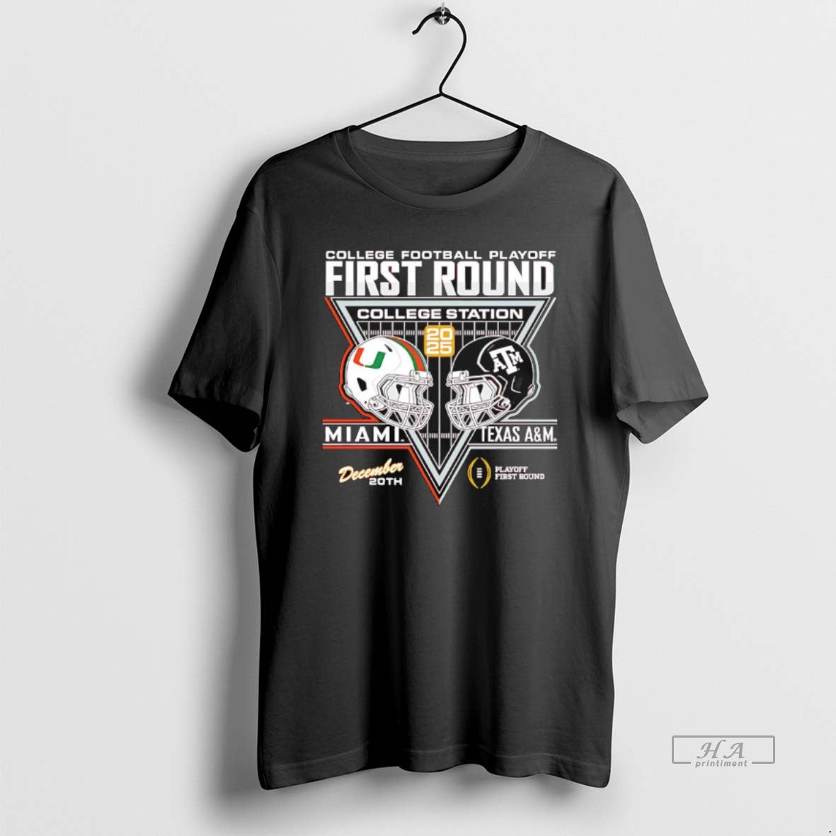 Official Miami Vs Texas Am Cfp 25 26 First Round Helmet T-Shirts, Hoodie, Sweatshirt - T-Shirt, Sweatshirt, Hoodie