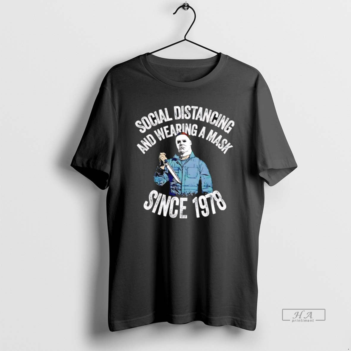 Official Michael Myers Social Distancing Wearing Mask Since 1978 T-Shirts, Hoodie, Sweatshirt - T-Shirt, Sweatshirt, Hoodie