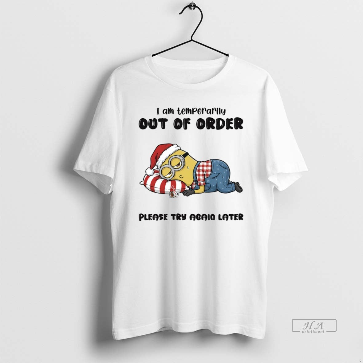 Official Minion I Am Temporarily Out Order Please Try Again Later Circle T-Shirts, Hoodie, Sweatshirt - T-Shirt, Sweatshirt, Hoodie