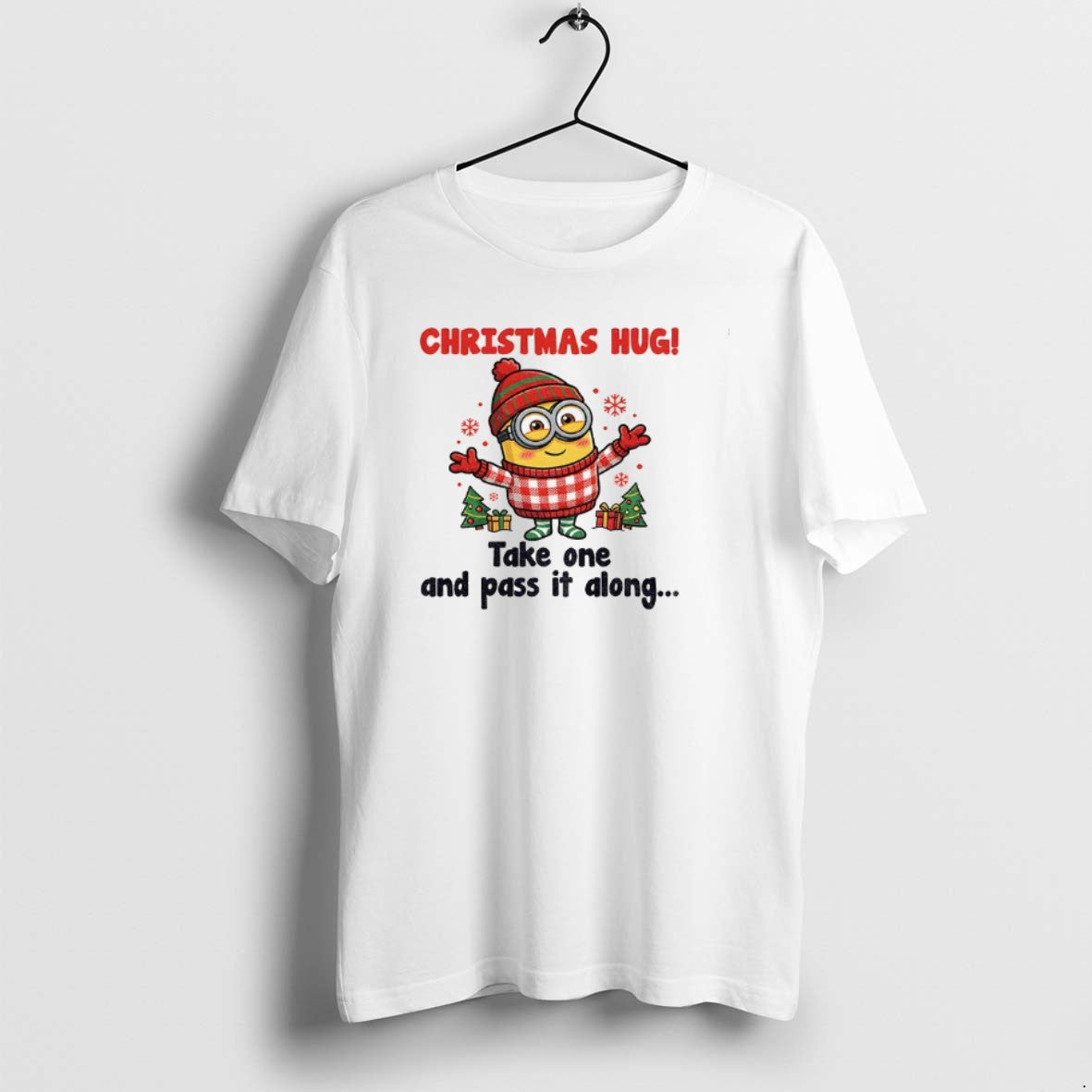 Official Minion Santa Hug Take One Pass Along T-Shirts, Hoodie, Sweatshirt - T-Shirt, Sweatshirt, Hoodie