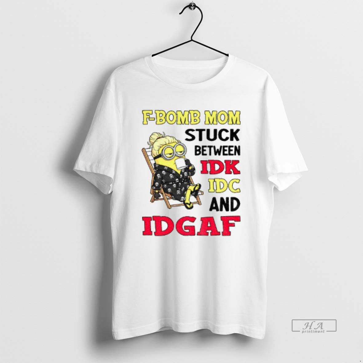Official Minion Grandma F Bomb Mom Stuck Between Idk Idc Idgaf T-Shirts, Hoodie, Sweatshirt - T-Shirt, Sweatshirt, Hoodie
