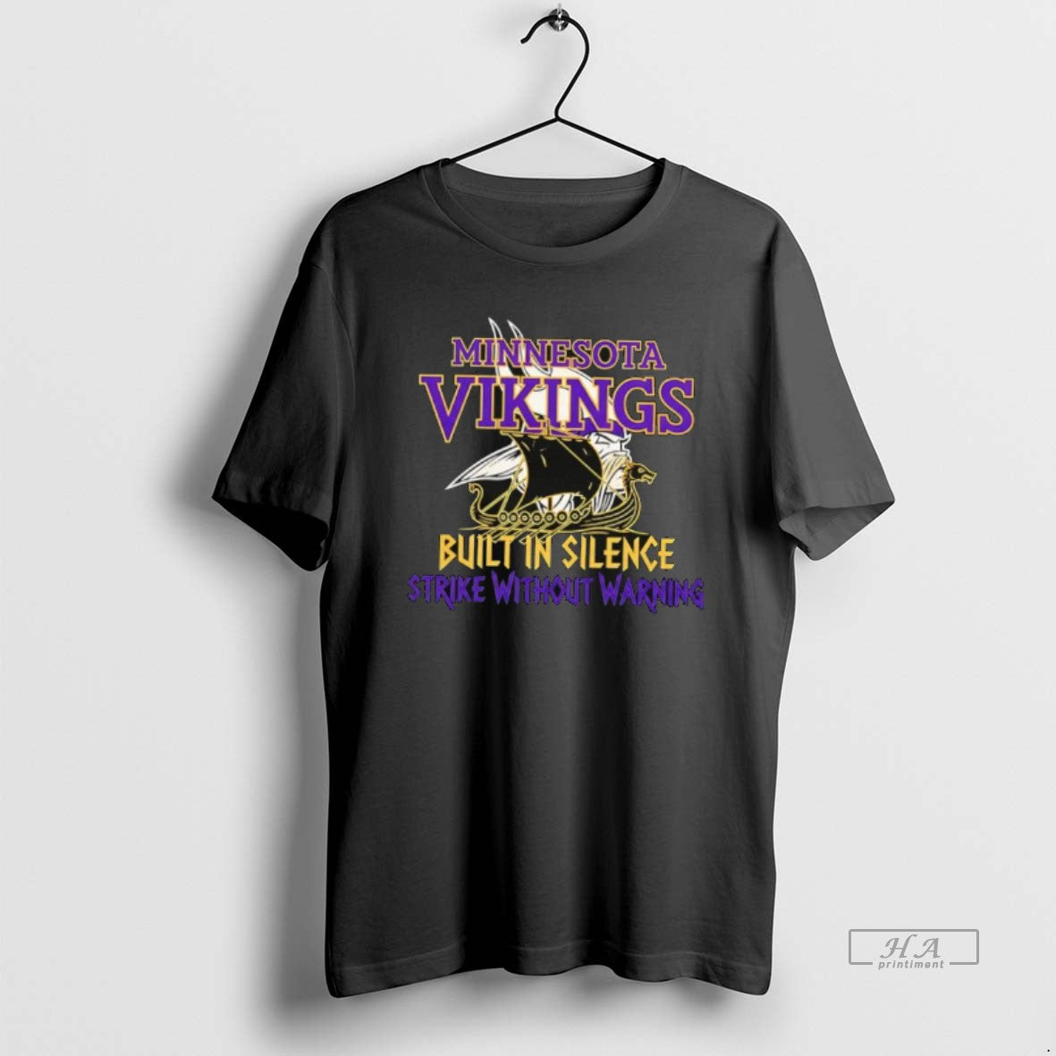 Official Minnesota Vikings Built Silence Strike Without Warning T-Shirts, Hoodie, Sweatshirt - T-Shirt, Sweatshirt, Hoodie