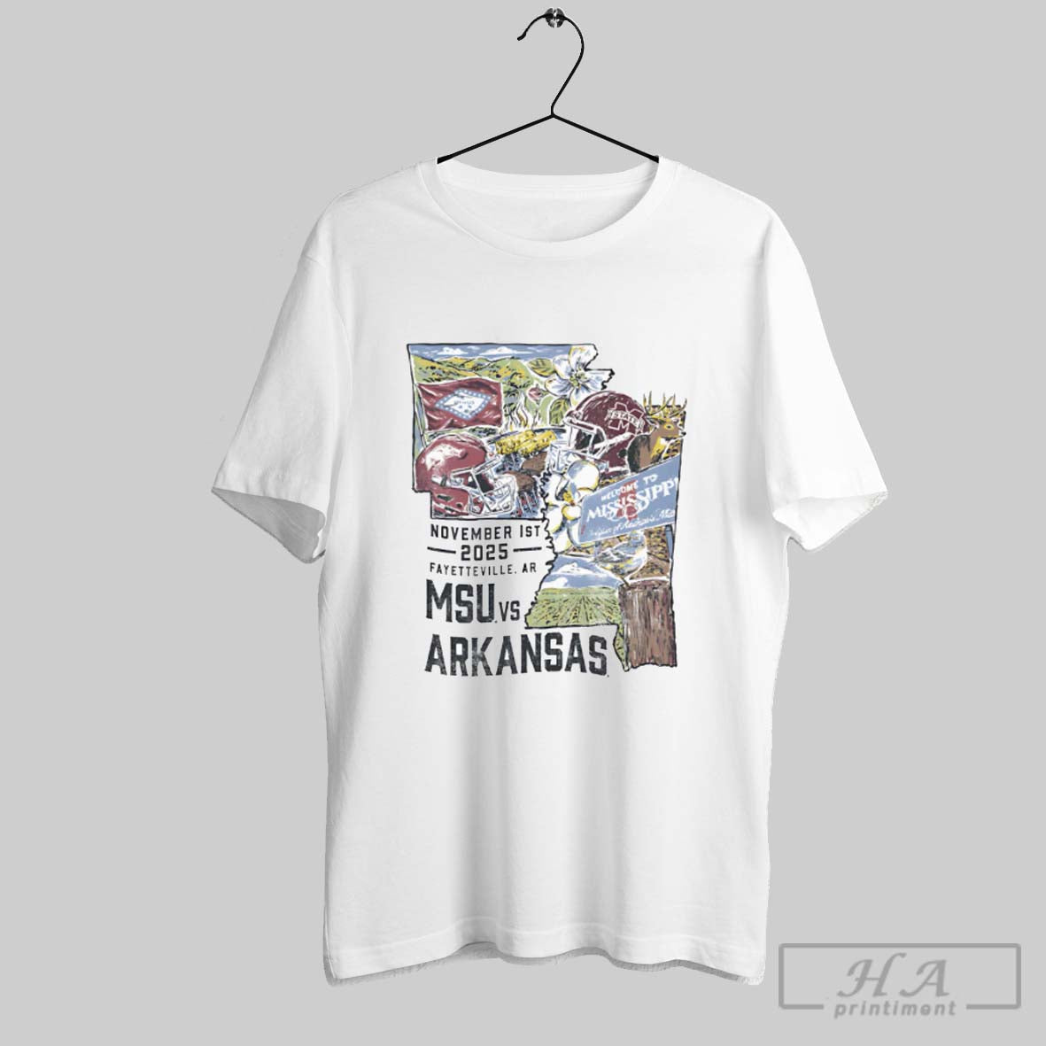 Official Mississippi State Vs Arkansas Game Day 2025 T-Shirts, Hoodie, Sweatshirt - T-Shirt, Sweatshirt, Hoodie