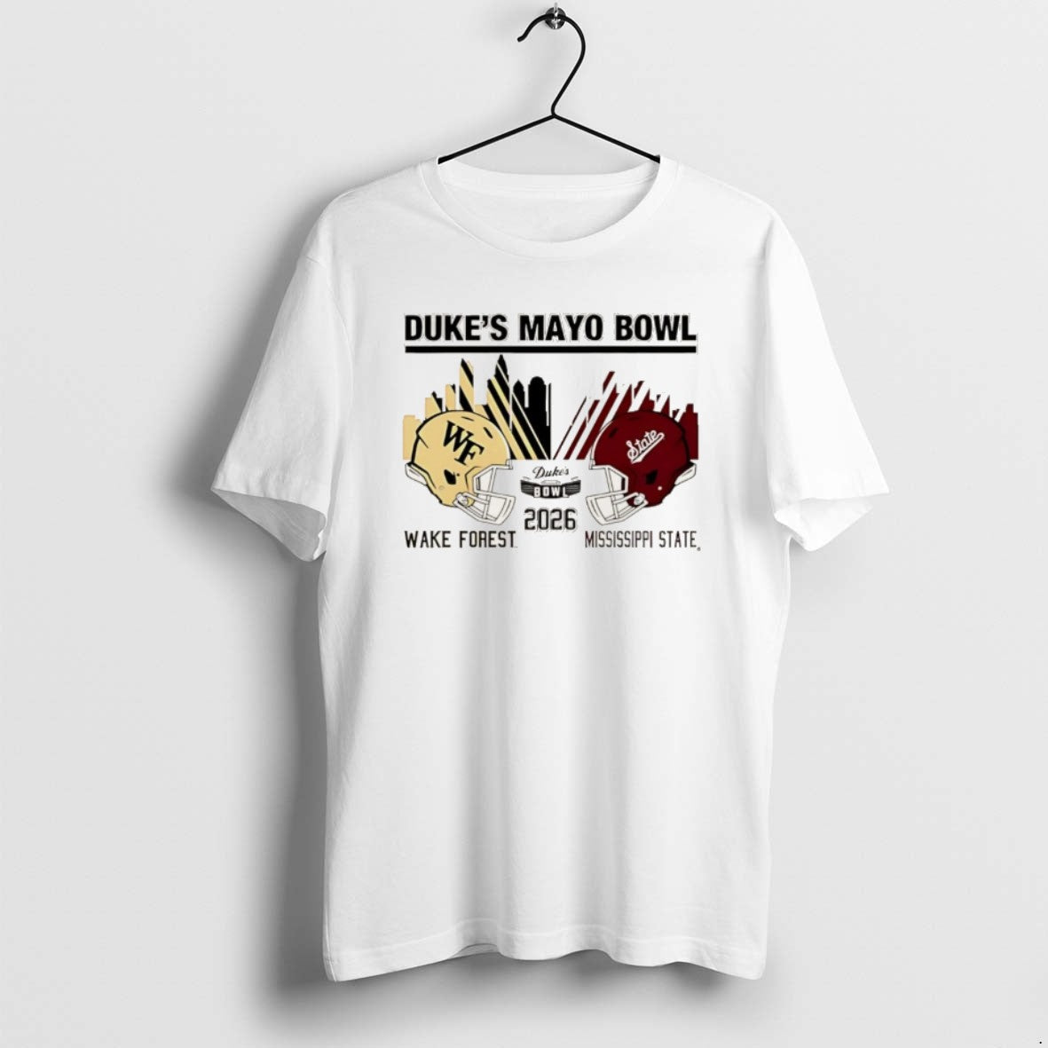 Official Mississippi State Vs Wake Forest 2026 Dukes Mayo Bowl Match Up T-Shirts, Hoodie, Sweatshirt - T-Shirt, Sweatshirt, Hoodie