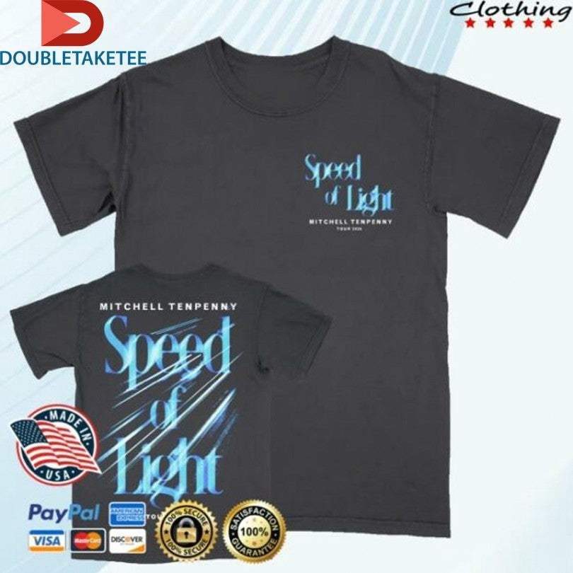 Mitchell Tenpenny Speed Of Light Tour 2026 T-shirts Unisex T-shirt, Sweatshirt, Hoodie, Long Sleeve Tee - T-Shirt, Sweatshirt, Hoodie