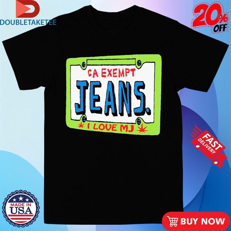 Mom Jeans I Love MJ CA Exempt Car Plate Shirts Unisex T-shirt, Sweatshirt, Hoodie, Long Sleeve Tee - T-Shirt, Sweatshirt, Hoodie