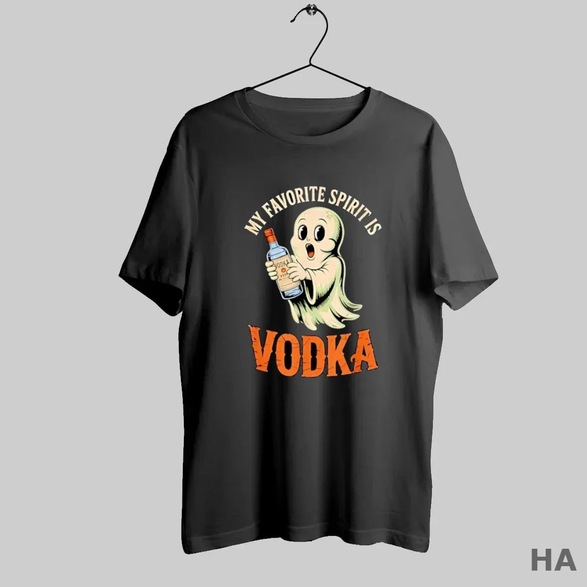 Official My Favorite Spirit Is Vodka Ghost Holding Vodka Bottle Funny T-Shirts, Hoodie, Sweatshirt - T-Shirt, Sweatshirt, Hoodie