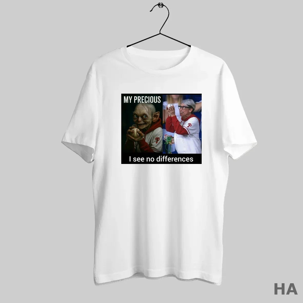 Official My Precious I See No Differences Philadelphia Phillies Mlb Meme T-Shirts, Hoodie, Sweatshirt - T-Shirt, Sweatshirt, Hoodie
