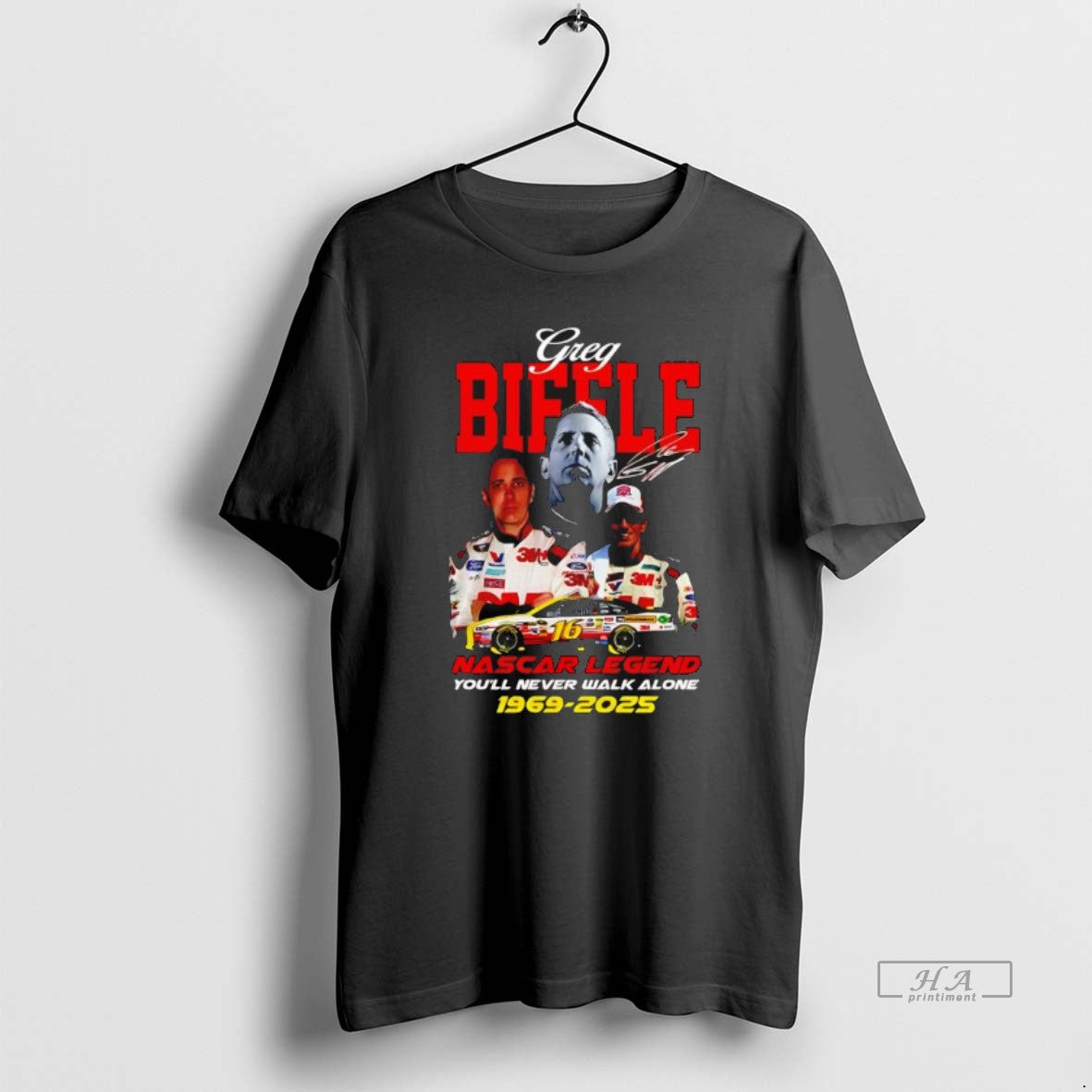 Official Nascar Legend Greg Biffle Youll Never Walk Alone 1969 2025 Signature T-Shirts, Hoodie, Sweatshirt - T-Shirt, Sweatshirt, Hoodie