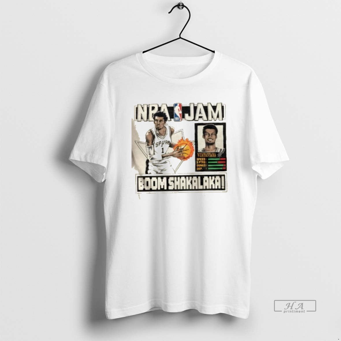 Official Nba Jam San Antonio Spurs Victor Wembanyama Boom Shakalaka T-Shirts, Hoodie, Sweatshirt - T-Shirt, Sweatshirt, Hoodie