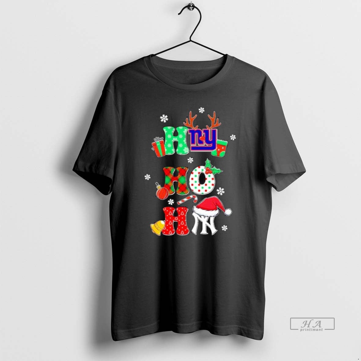 Official Ny Sports Teams Giants Yankees Ho Ho Ho T-Shirts, Hoodie, Sweatshirt - T-Shirt, Sweatshirt, Hoodie
