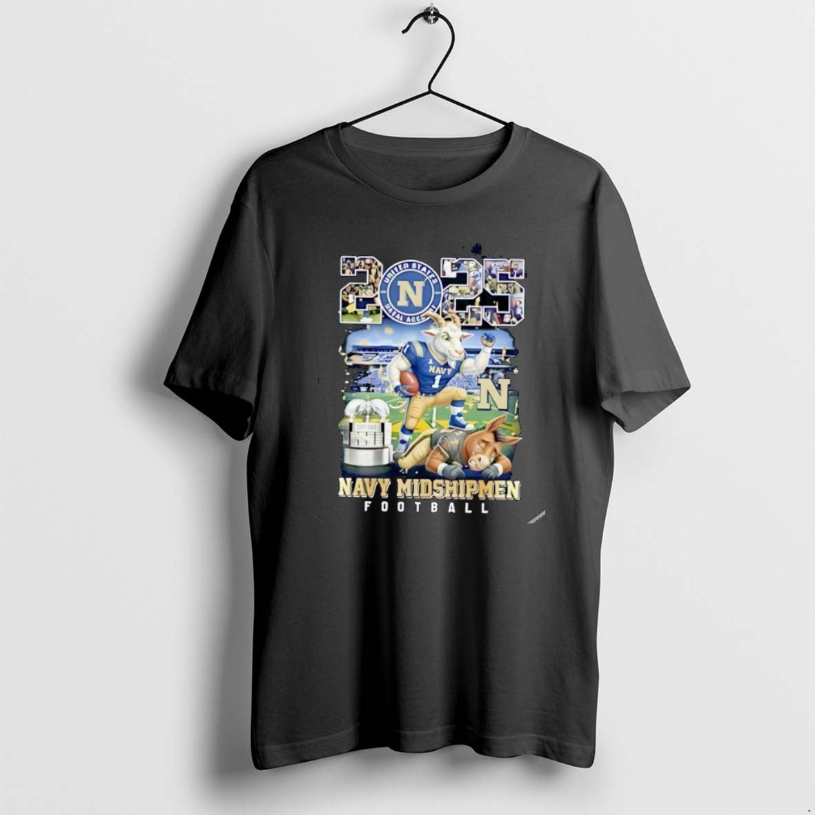 Official Navy Midshipmen 2025 Commander Chiefs Trophy Champions Mascot T-Shirts, Hoodie, Sweatshirt - T-Shirt, Sweatshirt, Hoodie