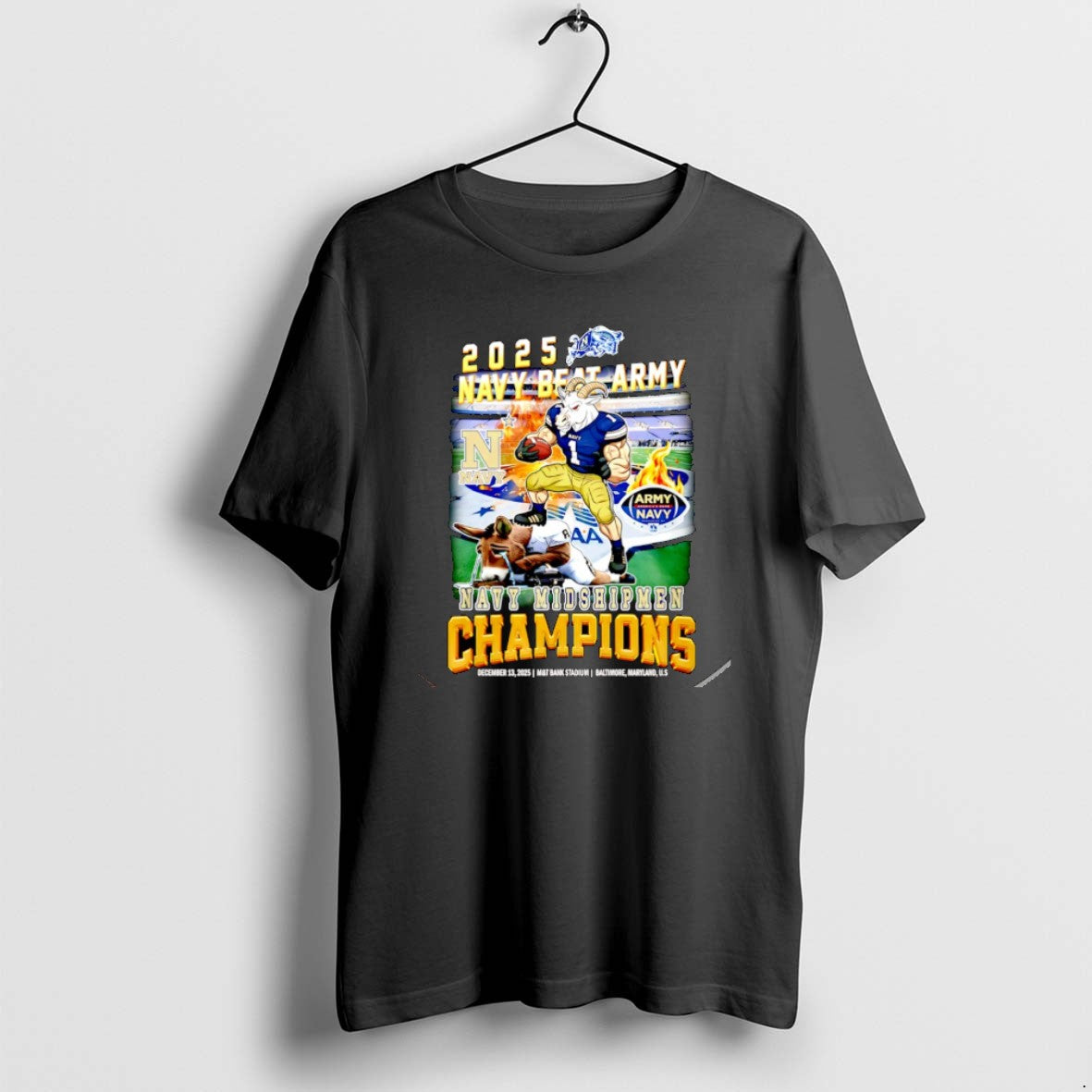 Official Navy Midshipmen 2025 Navy Beat Army Champions Mascot T-Shirts, Hoodie, Sweatshirt - T-Shirt, Sweatshirt, Hoodie