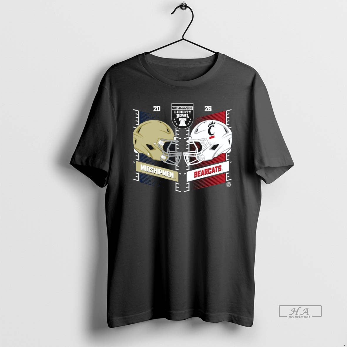 Official Navy Midshipmen Vs Cincinnati Bearcats 2025 Autozone Liberty Bowl Head Head Helmet T-Shirts, Hoodie, Sweatshirt - T-Shirt, Sweatshirt, Hoodie