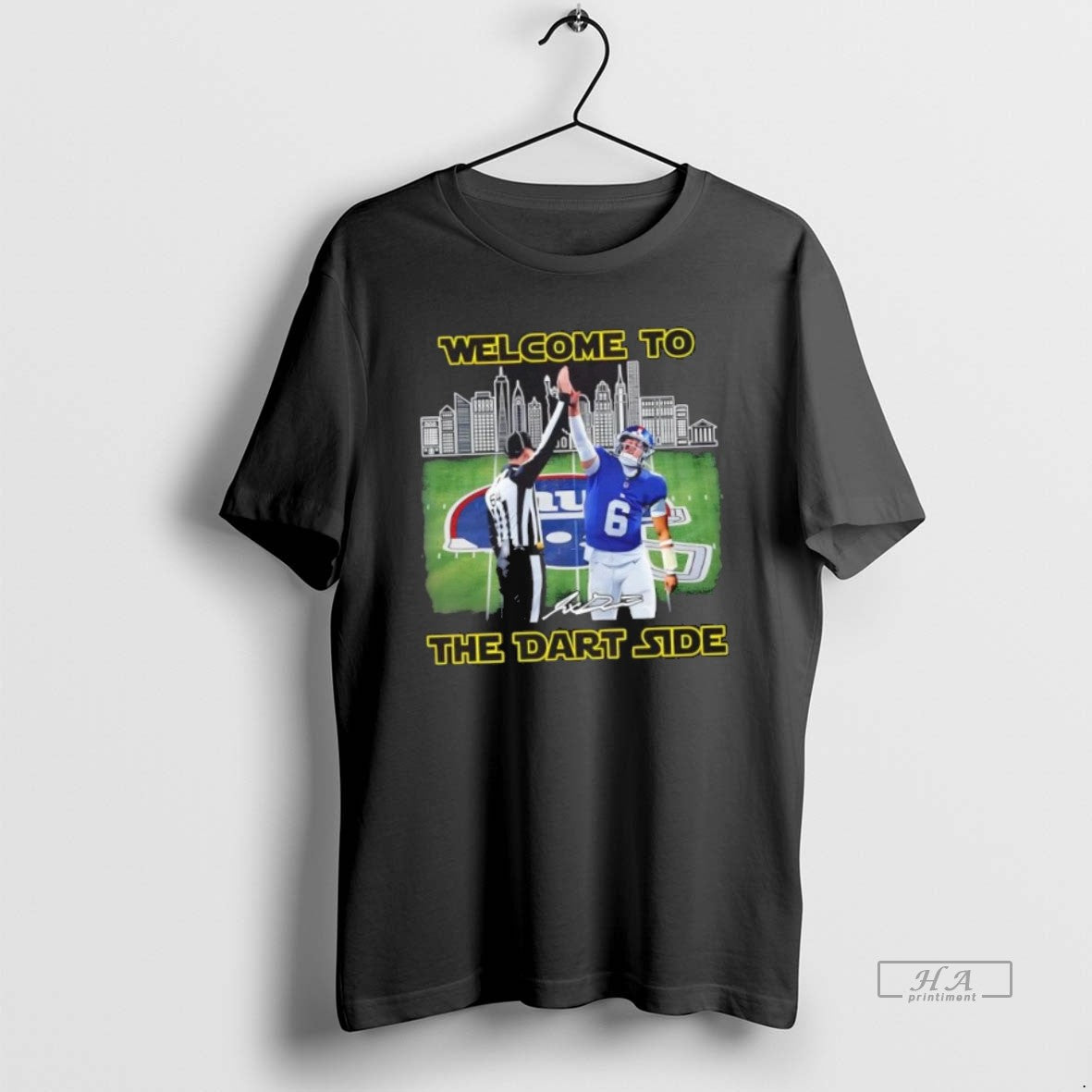 Official New York Giants Jaxson Dart Welcome Dart Side Skyline T-Shirts, Hoodie, Sweatshirt - T-Shirt, Sweatshirt, Hoodie