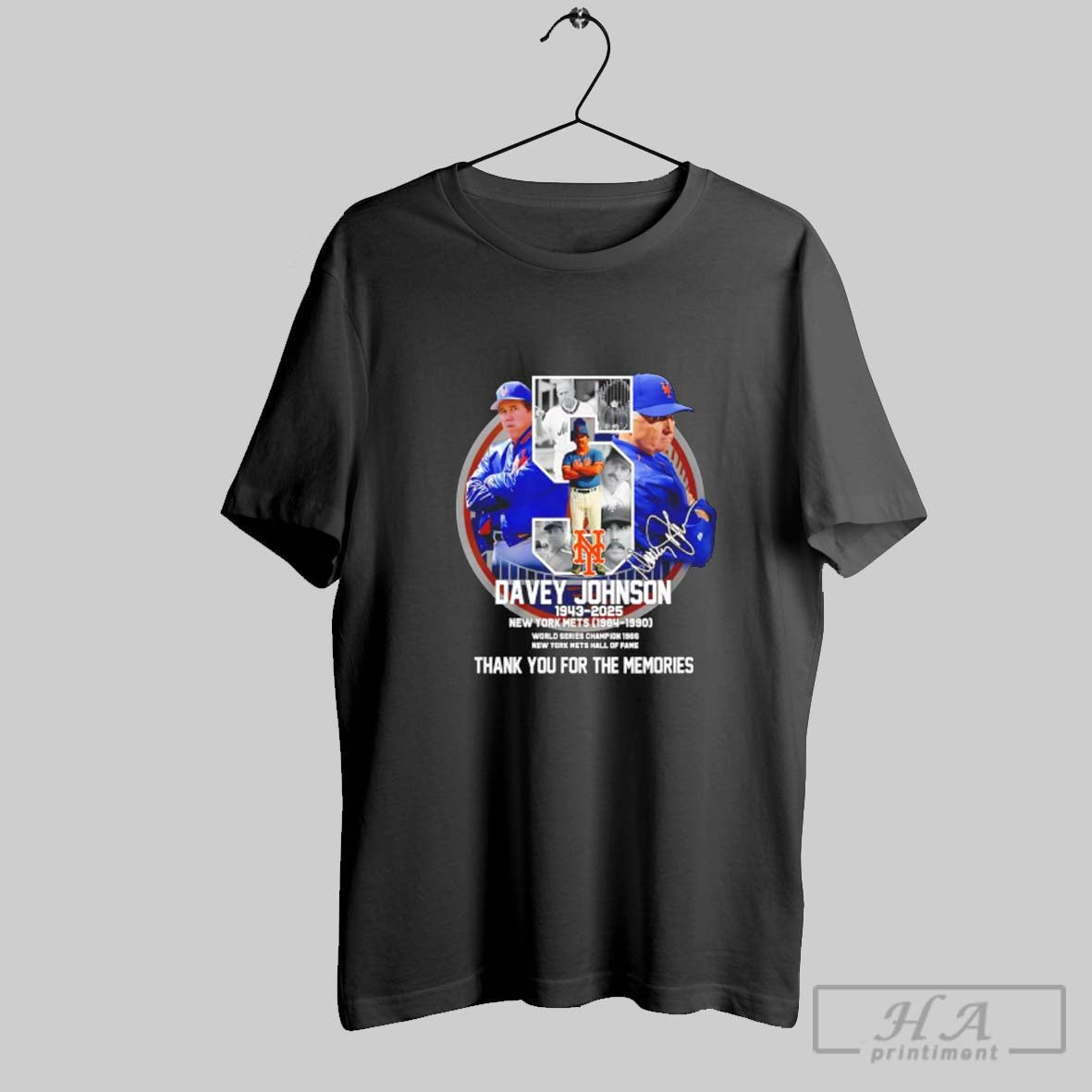 Official New Yorks Mets Davey Johnson 1943 2025 Thank You Memories Signature T-Shirts, Hoodie, Sweatshirt - T-Shirt, Sweatshirt, Hoodie