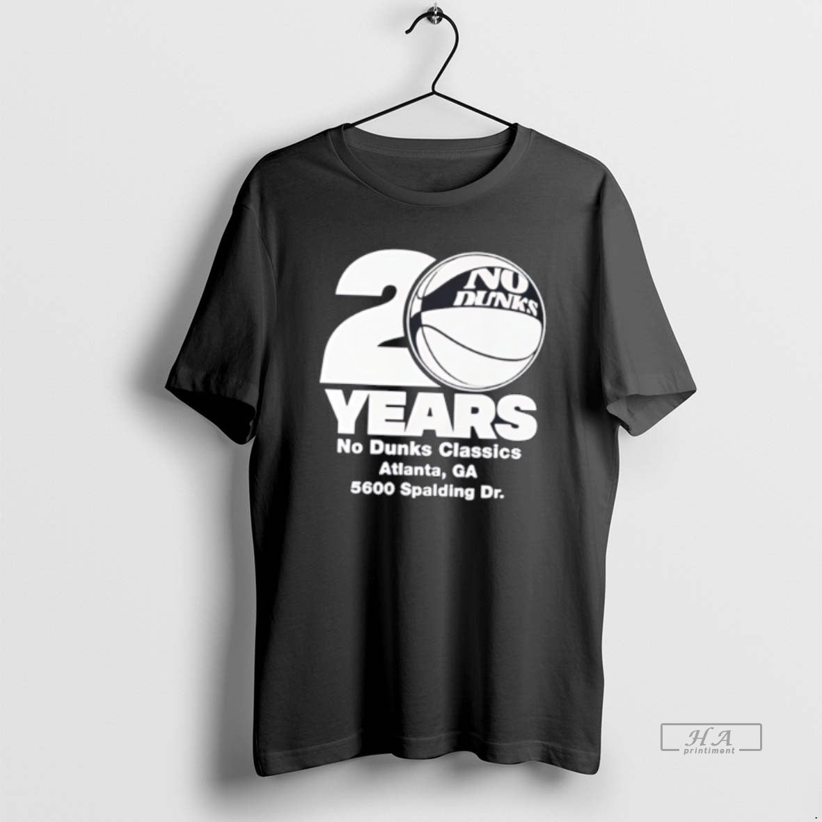 Official No Dunks 20th Anniversary Atlanta Ga 5600 Spalding Dr T-Shirts, Hoodie, Sweatshirt - T-Shirt, Sweatshirt, Hoodie