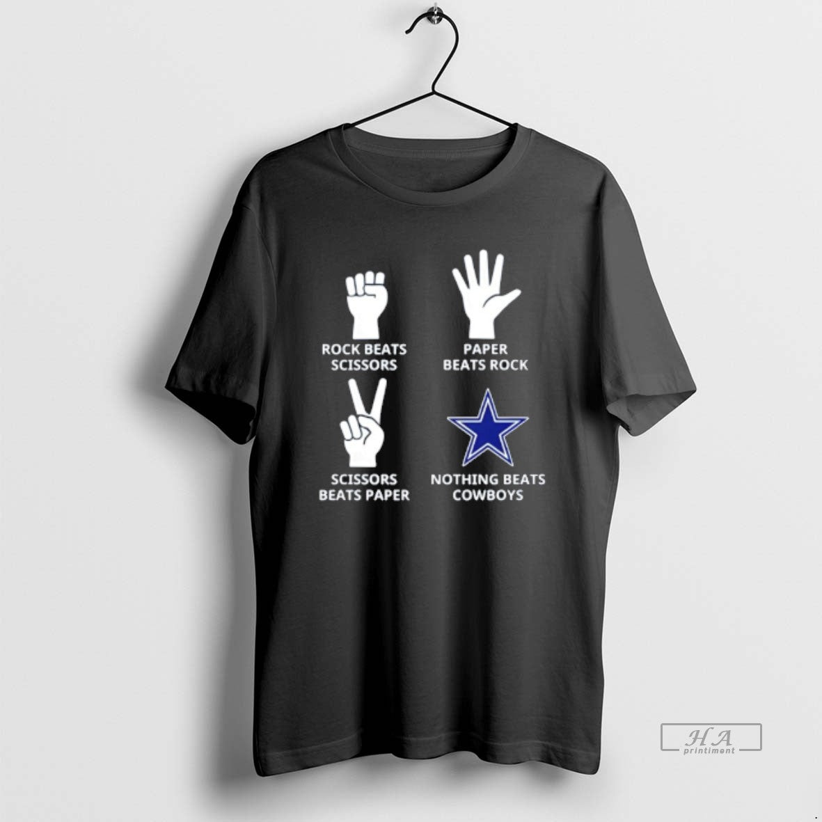 Official Nothing Beats Dallas Cowboys Rock Beats Scissors Paper Beats Rock T-Shirts, Hoodie, Sweatshirt - T-Shirt, Sweatshirt, Hoodie