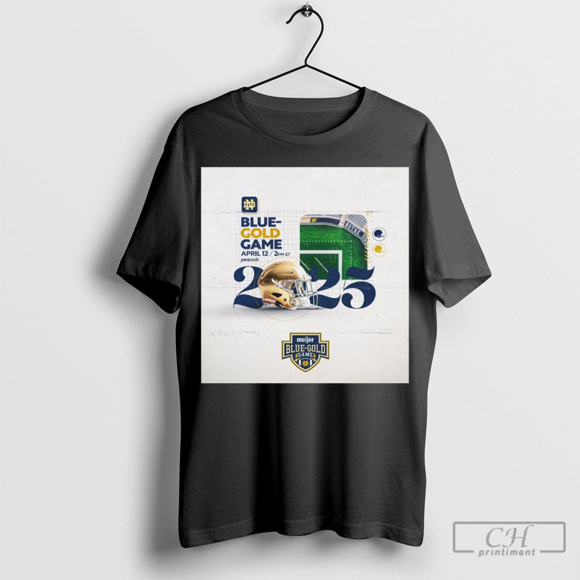 Official Notre Dame Fighting Irish Football 2025 Meijer Blue Gold Game April 12 T-Shirts, Hoodie, Sweatshirt - T-Shirt, Sweatshirt, Hoodie