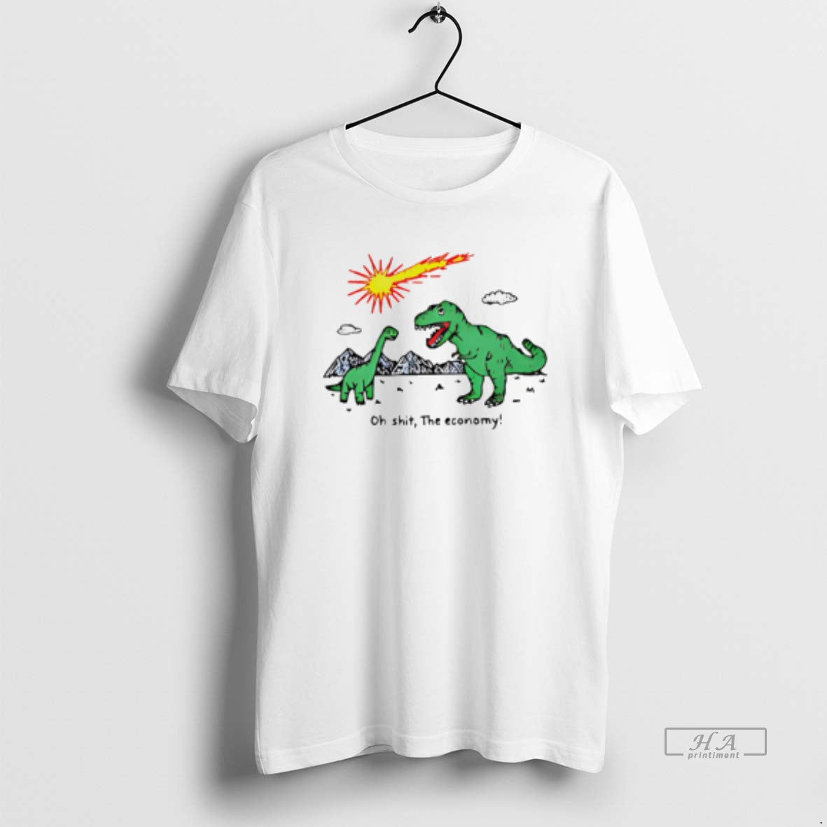 Official Oh Shit Economy Extinct Dinosaurs Meme T-Shirts, Hoodie, Sweatshirt - T-Shirt, Sweatshirt, Hoodie